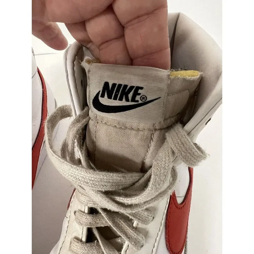 Nike Blazer Mid 77 Vintage White Picante Red Athletic Shoes Men’s 8
